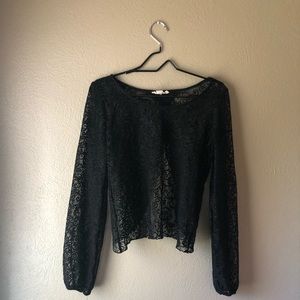 Women’s Black Lace Shirt